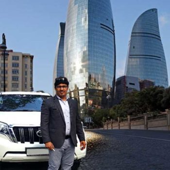 Flame Towers. Baku sights Trust Rent a car Baku / Аренда авто в Баку / Arenda maşınlar 22.11.2019